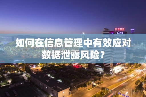 如何在信息管理中有效应对数据泄露风险？