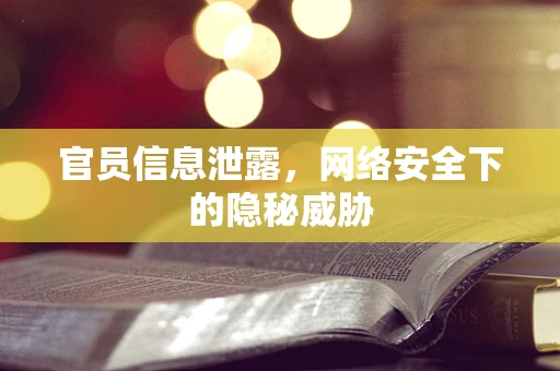 官员信息泄露，网络安全下的隐秘威胁