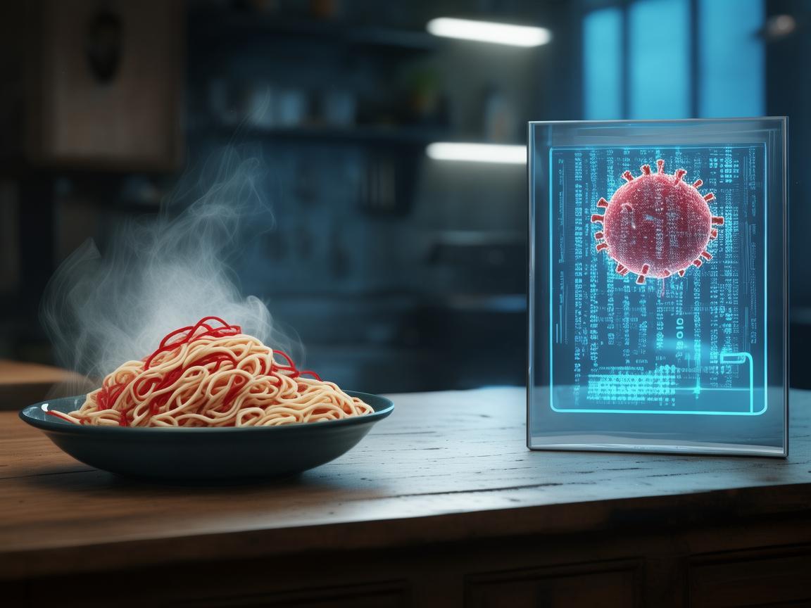 面条与网络安全，当日常美食遭遇数字威胁